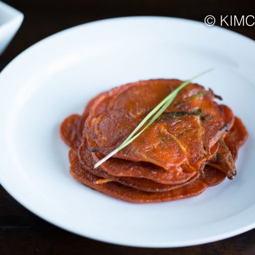 Gochujang Pancake with Chives (Korean Jangtteok)