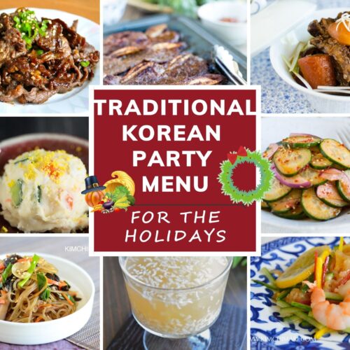 korean party menu ideas for holidays
