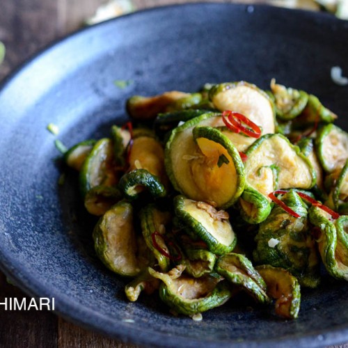 Healthy Zucchini Side Dish - Maleun Hobak Namul ( 마른 호박나물)